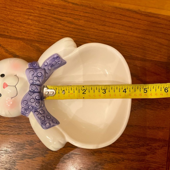 Hallmark brand vintage ceramic bunny candy dish - Picture 5 of 7